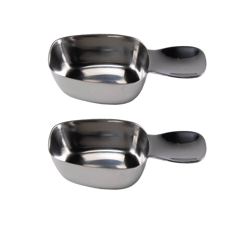 Honey Bear Kitchen 1/4 Cup 60 ml Leave-in Canister Scoops, Polished Stainless Steel (Set of 2) - Image 3